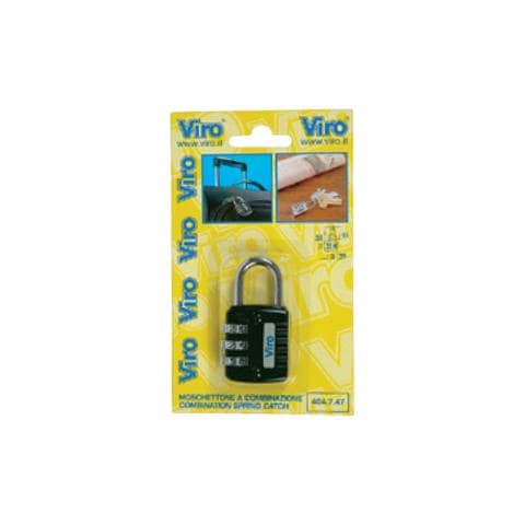 Lucchetti Per Valigie Combinazione Variabile Mm. 20 Nero Cromato - Foto 1