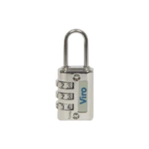 Lucchetti Per Valigie Combinazione Variabile Mm. 20 Nero Cromato - Foto 2