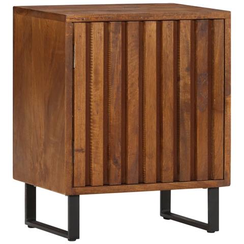 Comodino 40x30x50 Cm In Legno Massello Di Mango - Foto 2