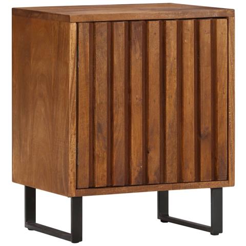 Comodino 40x30x50 Cm In Legno Massello Di Mango - Foto 1