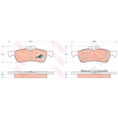Kit Pastiglie Freno Gdb1561 - Foto 3