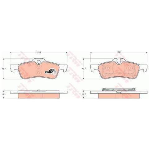 Kit Pastiglie Freno Gdb1561 - Foto 1