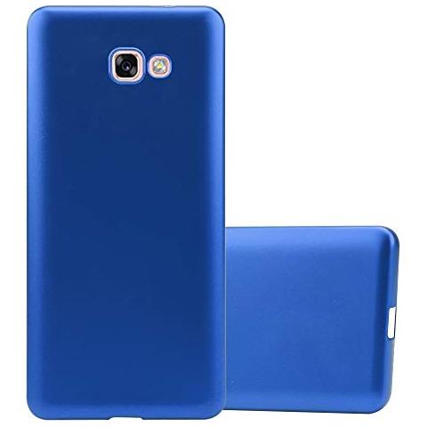Custodia Compatibile Con Samsung Galaxy A7 2017 In Blu Metallico - Coperchio Protettivo In Silicone Tpu Flessibile - Foto 1