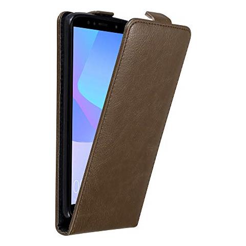 Custodia Compatibile Con Huawei Y6 Prime 2018 In Bruno Caffè - Coperchio Protettivo In Design Flip Con Chiusura Magnetica - Foto 1