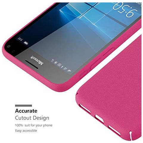 Custodia Compatibile Con Nokia Lumia 950 Xl In Frosty Rosa - Hard Case Coperchio Protettivo In Frosted Look Contro I Graffi E Gli Urti - Foto 2