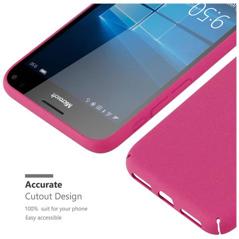 Custodia Compatibile Con Nokia Lumia 950 Xl In Frosty Rosa - Hard Case Coperchio Protettivo In Frosted Look Contro I Graffi E Gli Urti - Foto 9