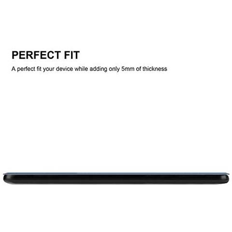 Custodia Tablet Per Samsung Galaxy Tab A 2016 (10.1"") Sm-t585n / T580n In Blu Scuro Jersey - Copertura Protettiva Molto Sottile Di Similpelle In Stile Libro Con Auto Wake Up E Funzione Stand - Foto 2