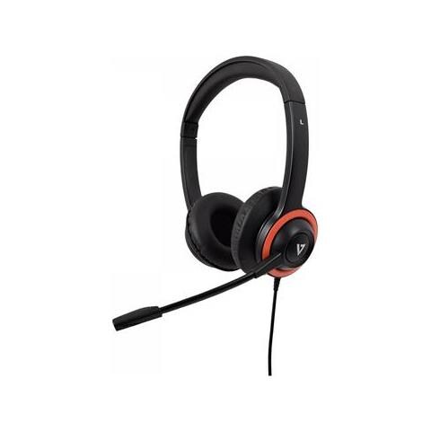 HU540E Cuffia Stereo Padiglione Auricolare Cablato con Microfono Integrato Colore Nero / Rosso - Foto 3