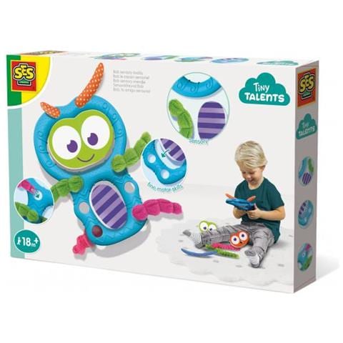 Amico Sensoriale Bob (Children's Tiny Talents Bob Sensory Buddy Toy Set, Unisex, 18 Months And Above, Multi-colour [13101])  - Foto 1