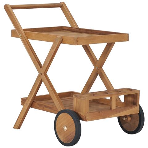 Carrello Da Tè In Legno Massello Di Teak - Foto 1