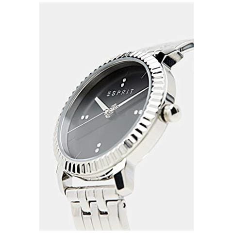 Esprit Es1l185m0055 Menlo Silver Black Orologio Da Donna In Acciaio Inox Argento - Foto 2