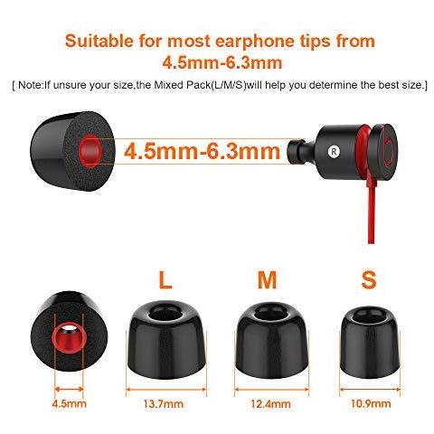 Ear Sostituzione Germogli Nuova Ape Ear Sostituzione Tips Earbuds 12 Pezzi Con Il Caso Memory Foam 45 Millimetri-63 Millimetri Per Jaybird Beats Sony Nexus Lg (new S M L)  - Foto 1