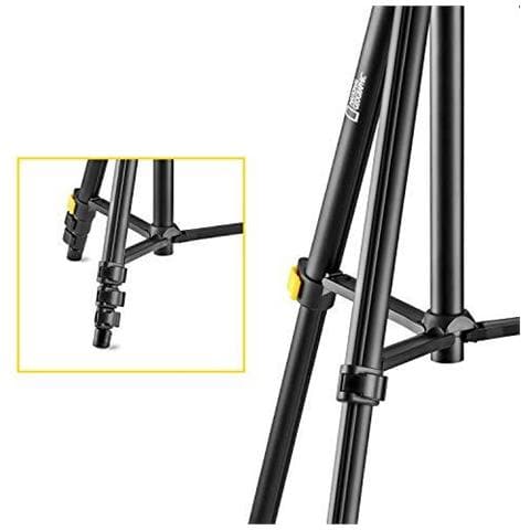 Phototripod Kit Small Con Sacchetto Di Trasporto 3-way Head Quick Release 4 Sezioni Gambe A Leva Serrature Di Medio Livello Spalmatore Caricare Fino 1 Kg In Alluminio Per Canon Nikon Sony Nghpmidi - Foto 4