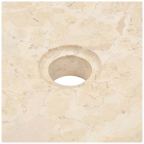 Armadietto Da Bagno In Legno Di Teak Con Lavabo In Marmo Crema - Foto 2