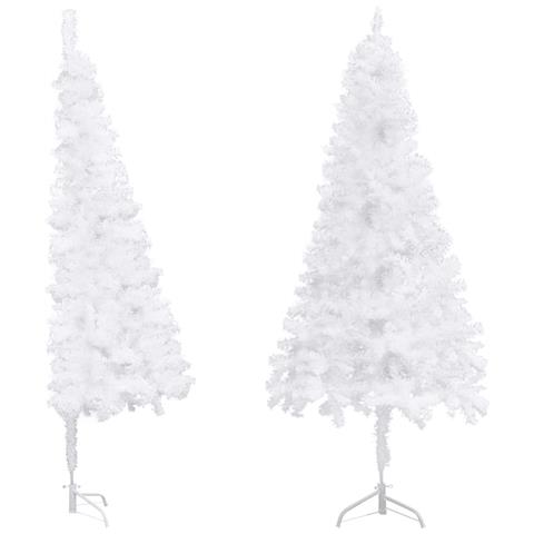 Albero di Natale Artificiale ad Angolo Bianco 240 cm PVC - Foto 1