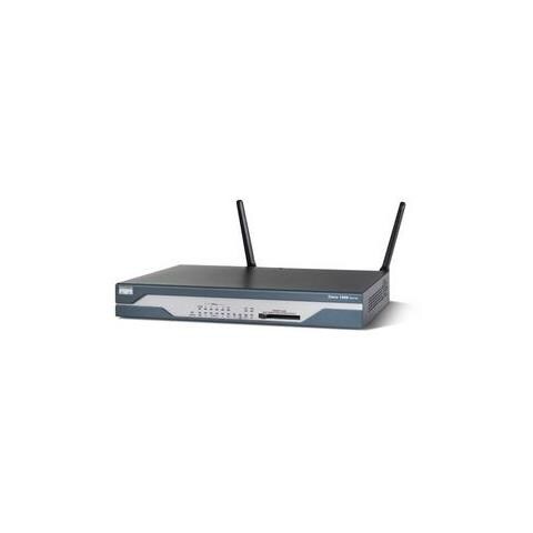 Wireless Router Cisco 1803 - IEEE 802.11a / b / g - 2,40 GHz ISM band - 2 x Antenna - 97,5 m Campo di funzionamento interno - 54 Mbps Velocità wireless - 8 x Porta di rete - 1 x Porta banda larga Parato montabile - Foto 1