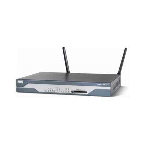 Wireless Router Cisco 1803 - IEEE 802.11a / b / g - 2,40 GHz ISM band - 2 x Antenna - 97,5 m Campo di funzionamento interno - 54 Mbps Velocità wireless - 8 x Porta di rete - 1 x Porta banda larga Parato montabile - Foto 2