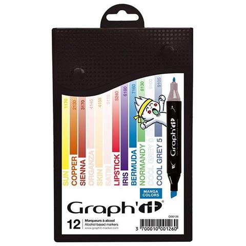 Set 12 Marker Graph'it - Colori Manga - Foto 1