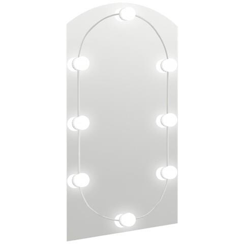 Specchio Con Luci Led 90x45 Cm Forma Ad Arco In Vetro - Foto 1
