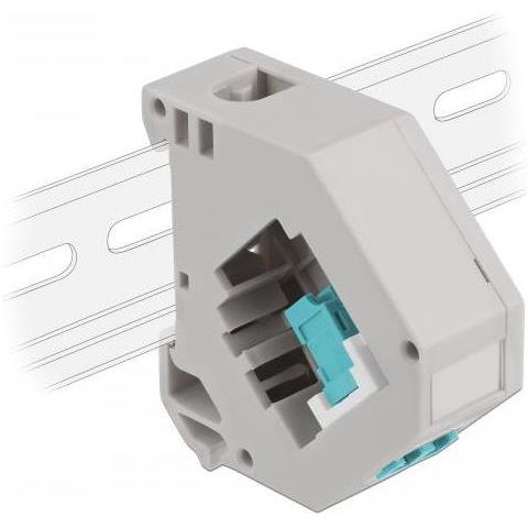 Keystone Jack-din-adapter Fr Schienenmontage - Lc Duplex - Aquamarin (87194) - Foto 1