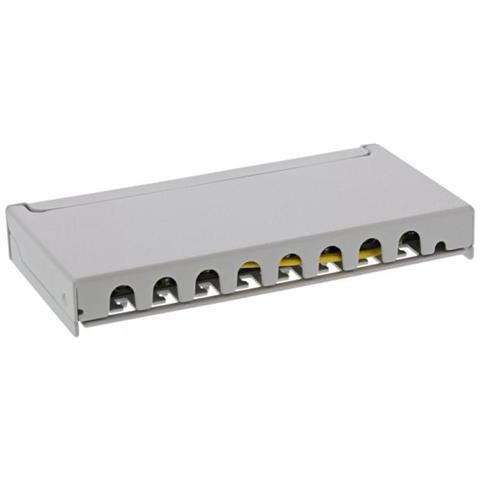 Patch Panel Cat. 6a 0,5u 8 Vie, Montaggio Su Tavolo /parete Grigio Ral7035 - Foto 3