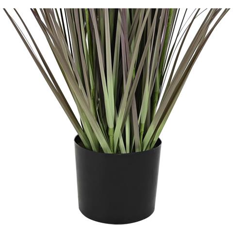 Pianta Decorativa 45 X 45 X 140 Cm Metallo Arancio Verde Bordeaux Pvc (2 Unità) - Foto 2