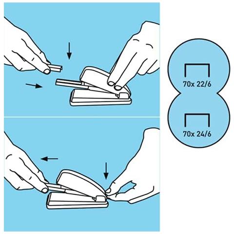 Cucitrice 626511 Metallizzato Azzurro - Foto 2