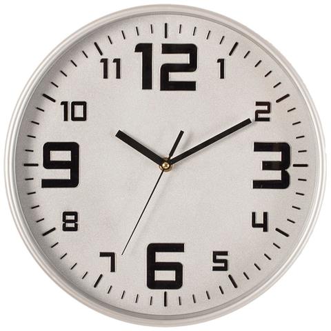 Orologio Da Tavolo Argentato Polipropilene (ø 30 Cm) - Foto 1