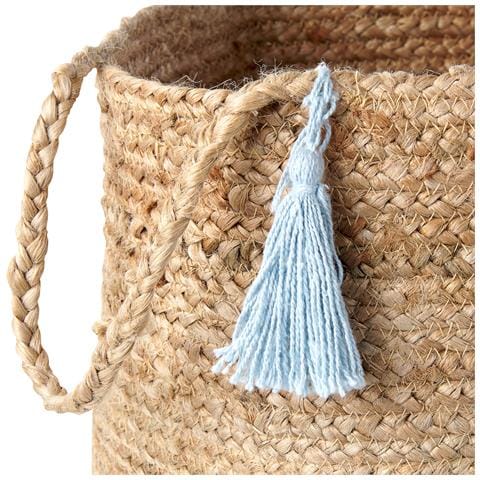 Set Di 2 Cestini Gajar Iuta Azzurro - Foto 2