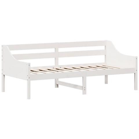 Dormeuse Bianca 80x200 Cm In Legno Massello Di Pino - Foto 2