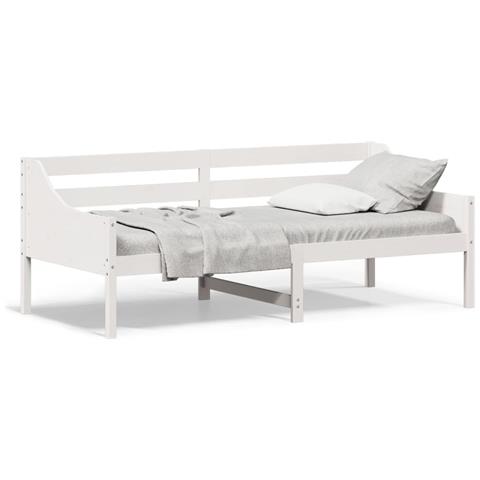 Dormeuse Bianca 80x200 Cm In Legno Massello Di Pino - Foto 1
