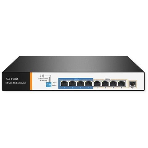 21.99.1189 switch di rete 2.5G Ethernet (100/1000/2500) Supporto Power over Ethernet (PoE) 1U Nero - Foto 1