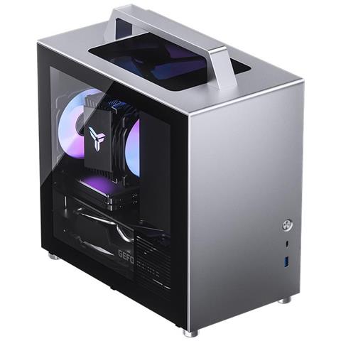 T8 Plus Case Mini-ITX Argento Vetro Temperato - Foto 1