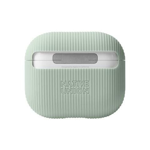 Cover Per Airpods 3 Curve In Silicone Con Texture Striata, Verde Lime - Foto 2