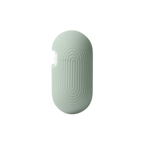 Cover Per Airpods 3 Curve In Silicone Con Texture Striata, Verde Lime - Foto 3