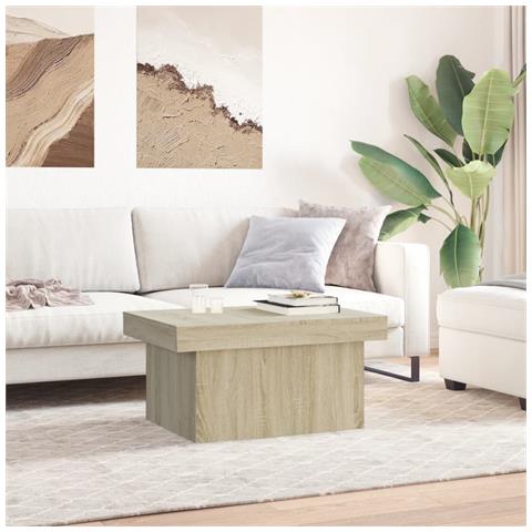 Tavolino Da Salotto Rovere Sonoma 80x55x40 Cm Legno Multistrato - Foto 3