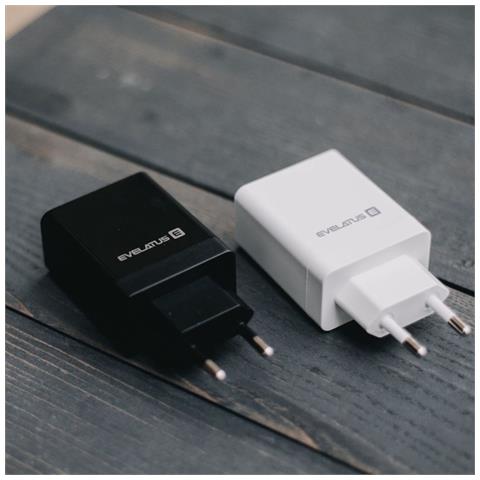 Etc06 Premium 32w Adaptive 3 Port 5v-12v 2x Usb / Usb-c Travel Charger Black - Foto 2