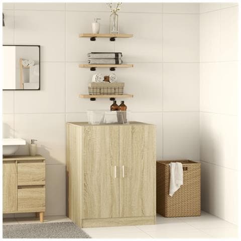 Mobile per Lavatrice Rovere Sonoma 70,5x71,5x91,5 cm - Foto 3