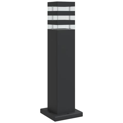 Lampada Da Terra Per Esterni Nera 50 Cm In Alluminio - Foto 2