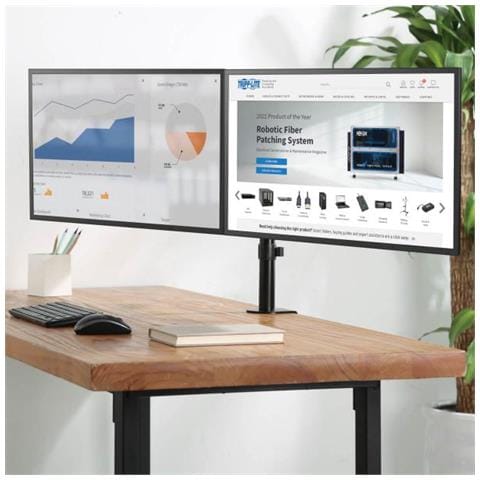 Lite Ddr1327sdfc-1 Supporto Da Tavolo Per Tv A Schermo Piatto 68,6 Cm (27"") Morsa Nero - Foto 2