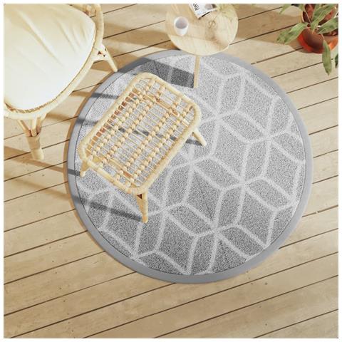 Tappeto Da Esterno Arakil Grigio 120 Cm In Pp - Foto 1