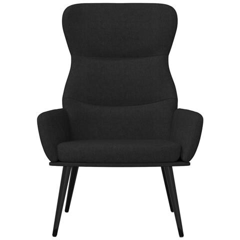 Sedia Relax Nera In Tessuto - Foto 3