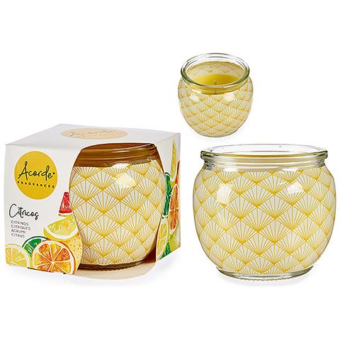 Candela Profumata In Barattolo Di Vetro Profumi Agrumati. - Foto 1