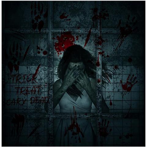 Adesivi Spaventosi Per Finestre Halloween - 9 Fogli Di Decorazione Relativi Alla Festa! - Foto 2