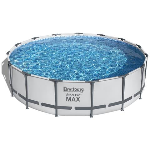 Piscina Fuori Terra - In Giro - 457x122 Cm - Grigio - Include Accessori Coordinati Cb36 - Foto 6