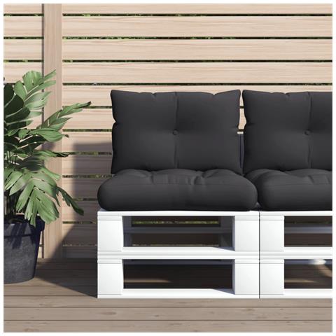 Cuscini Per Pallet 2 Pz Neri In Tessuto - Foto 8