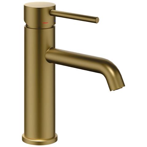 Miscelatore Monocomando Jazz Per Lavabo Installazione Rapida Acqua Calda Fredda *** Finitura- : Oro Matt Satinato - Foto 1