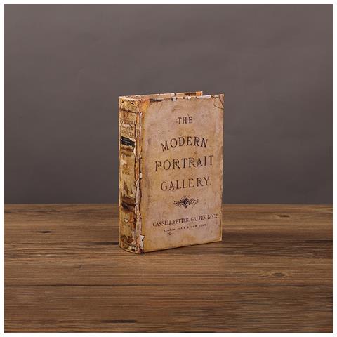 Scatola Portaoggetti A Forma Di Libro Vintage - Elegante Organizer Per La Casa M - Foto 2