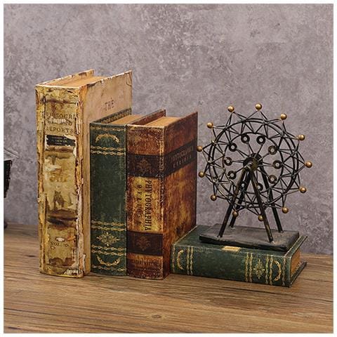 Scatola Portaoggetti A Forma Di Libro Vintage - Elegante Organizer Per La Casa M - Foto 5