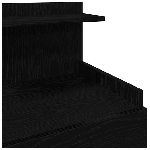 Comodino con 2 cassetti Nero 40x36,5x62 cm - Foto 9